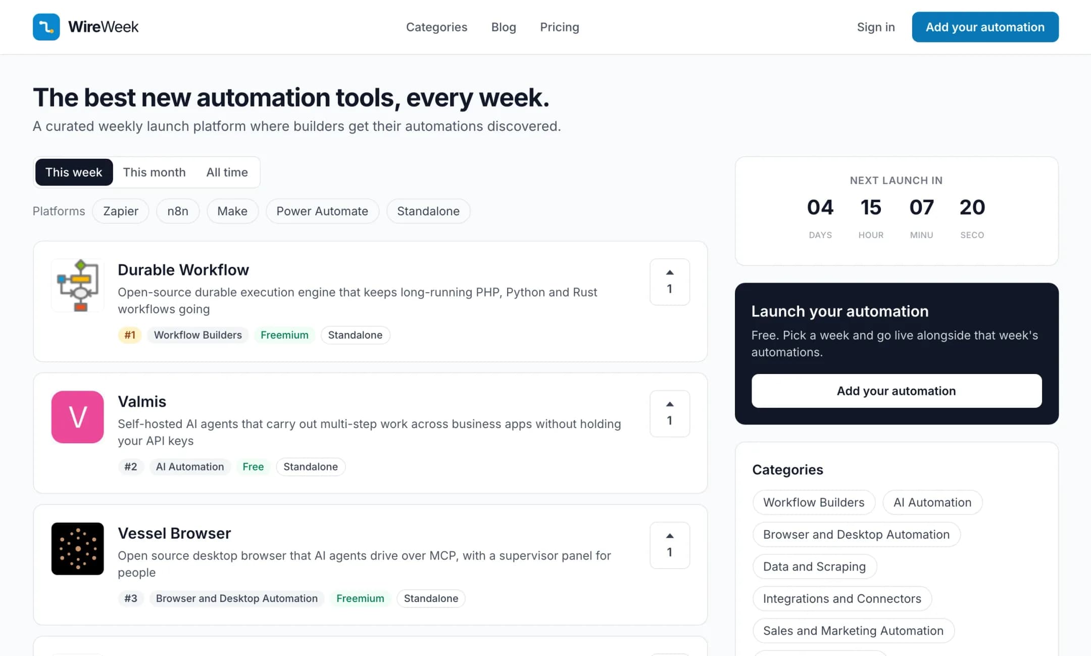 wireweek.io screenshot