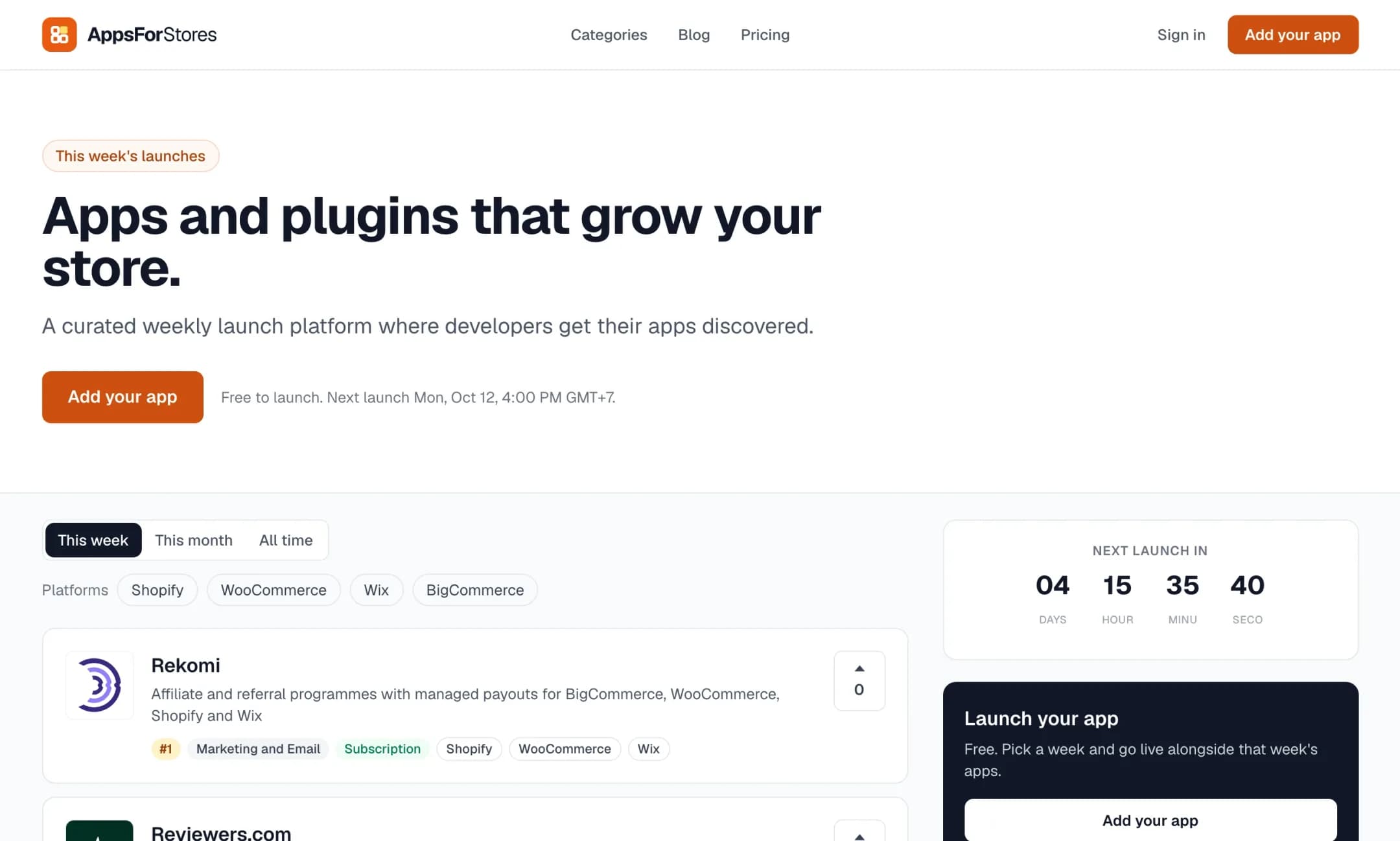 appsforstores.com screenshot